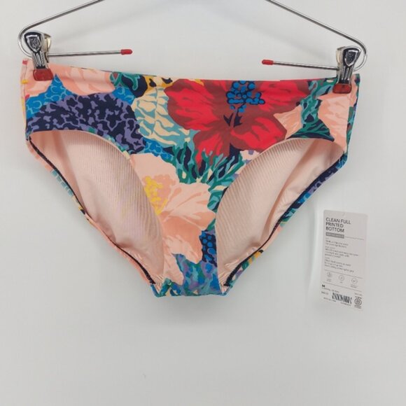 Athleta Bora Bora Bikini Bottom Clean Full Floral Printed Size Medium - Picture 2 of 7